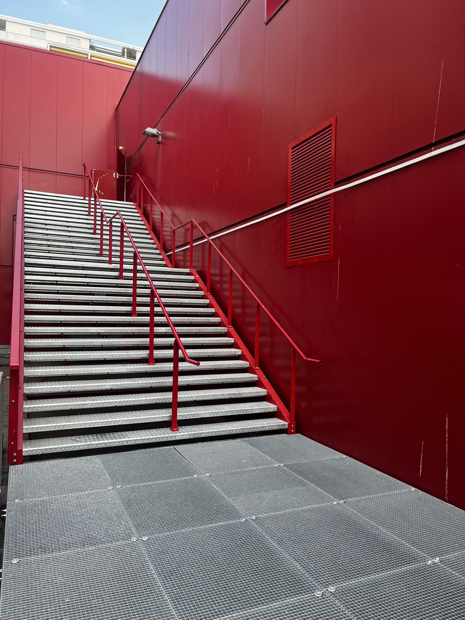 Escalier de secours ERP